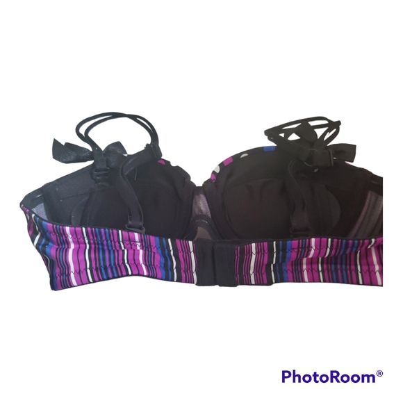 LA VIE EN ROSE Polka Dot Push Up Bra - Size XS, 32A - Picture 2 of 4